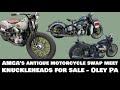 Harley Davidson Knuckleheads for SALE at the 2024 Oley PA AMCA Antique Motorcycle Swap Meet Classic