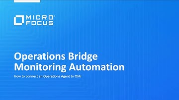 OMi: How to connect an Operations Agent