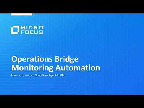 OMi: How to connect an Operations Agent