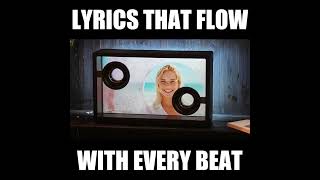 Transparent Speaker With Floating Lyrics