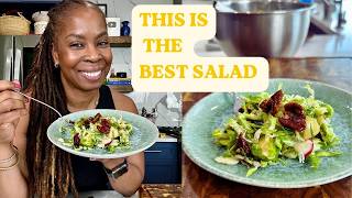 The Salad I Can’t Stop Eating | Fuji Apple Brussels Sprout Salad with Maple Candied Pecans