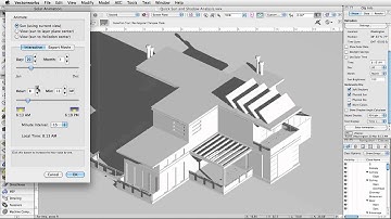 Quick Sun and Shadow Analysis in Vectorworks