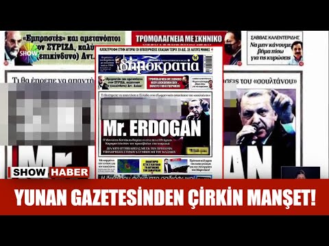 Yunan gazetesinden çirkin manşet!