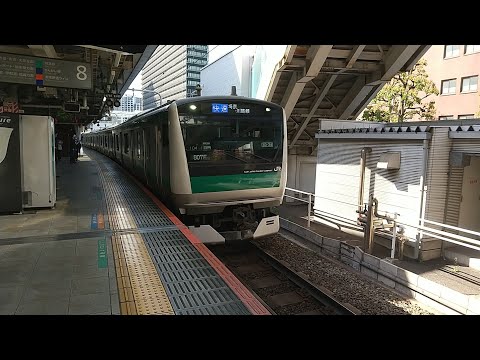 【入線】大崎駅にJR東日本E233系7000番台埼京線快速川越行きが入線　ミニ３６８