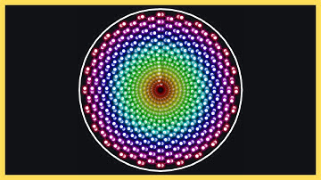 AWESOME Mandala Shaped Pendulum Wave Will HYPNOTIZE You | Minor Blues Scale | Polyrhythms