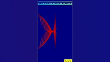 Art with parametric equation and python turtle #shorts😁😁