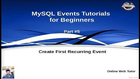 MySQL Event Tutorials for Beginners #5 - Create First Recurring Event | Completion Preserve Clause