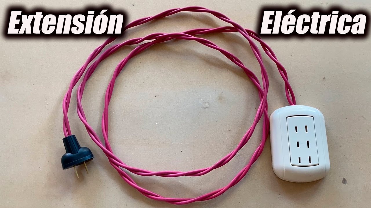 Como hacer una extensión eléctrica casera YouTube