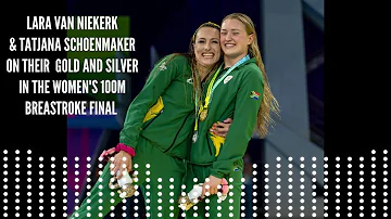 COMMONWEALTH GAMES: Lara van Niekerk & Tatjana Schoenmaker - gold & silver in 100m breaststroke