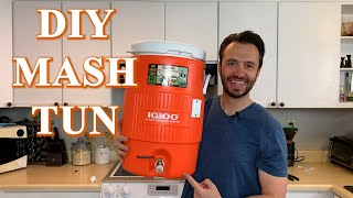 DIY Mash Tun for Homebrew All Grain Brewing How to Build a Mash Tun for Homebrew Resimi