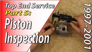 97-01 Honda CR250 - Engine Top End - Part 5: Piston - Inspection #honda #cr250 #fixyourdirtbike