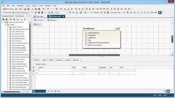 Designing SELECT Query using dbForge Query Builder for SQL Server