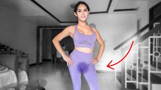 [4K USA] SOFT STRETCHING: DEEP RELAXATION: PURPLE LEGGINGS & CROP TOP REVIEW screenshot 1