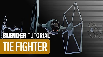 TIE FIGHTER BLENDER TUTORIAL FOR BEGINNERS