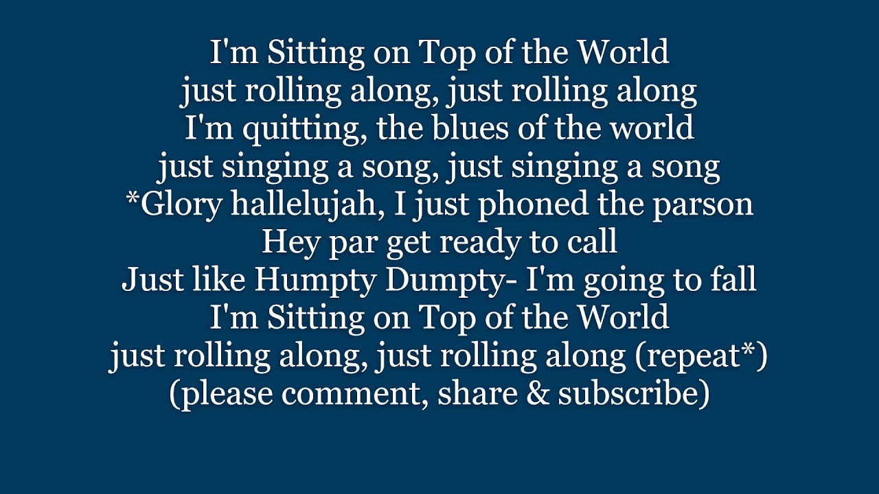 Top of The World Lyrics