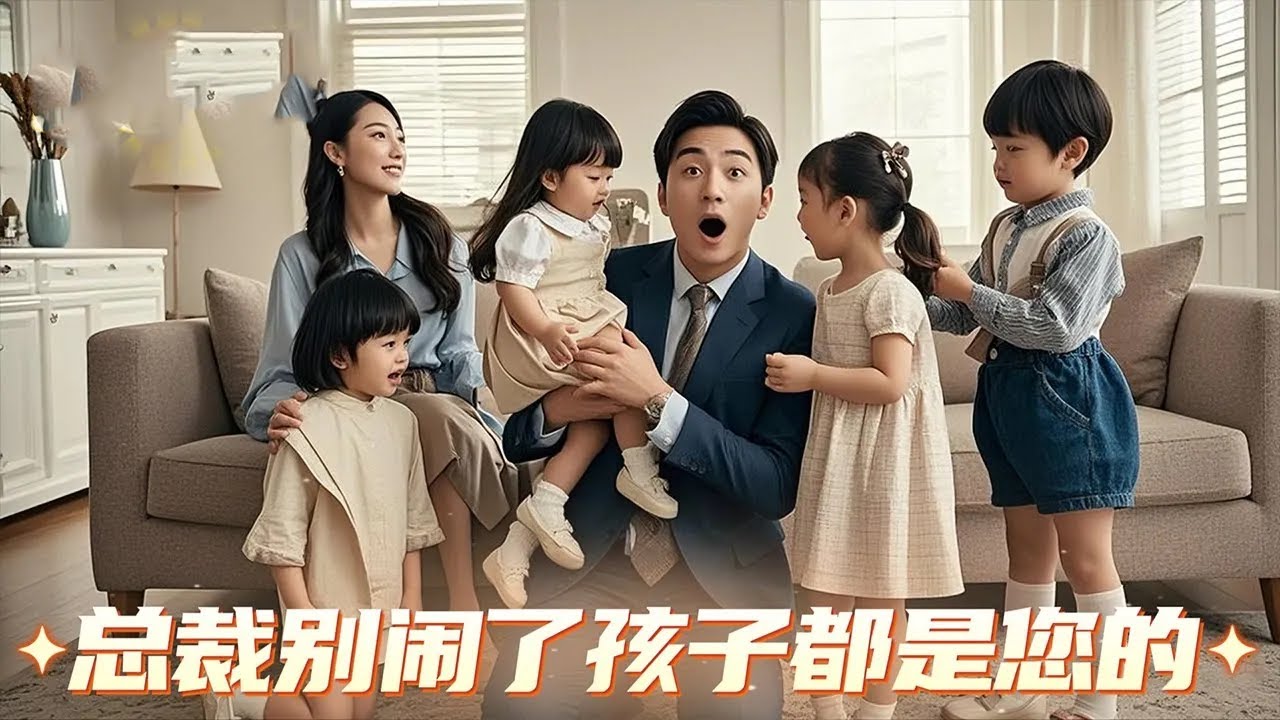 看到灰姑娘身邊和自己一樣自然卷的小女孩，總裁才知道她為自己生下了一個孩子，可他來到她家才明白，她生的不止一個......#短剧 #最火短剧 丨总裁别闹了孩子都是您的丨