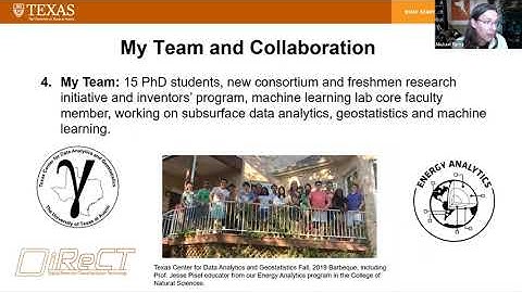 ML+X Seminar: Prof Pyrcz - Data Analytics and ML for Subsurface Engineering and Geoscience