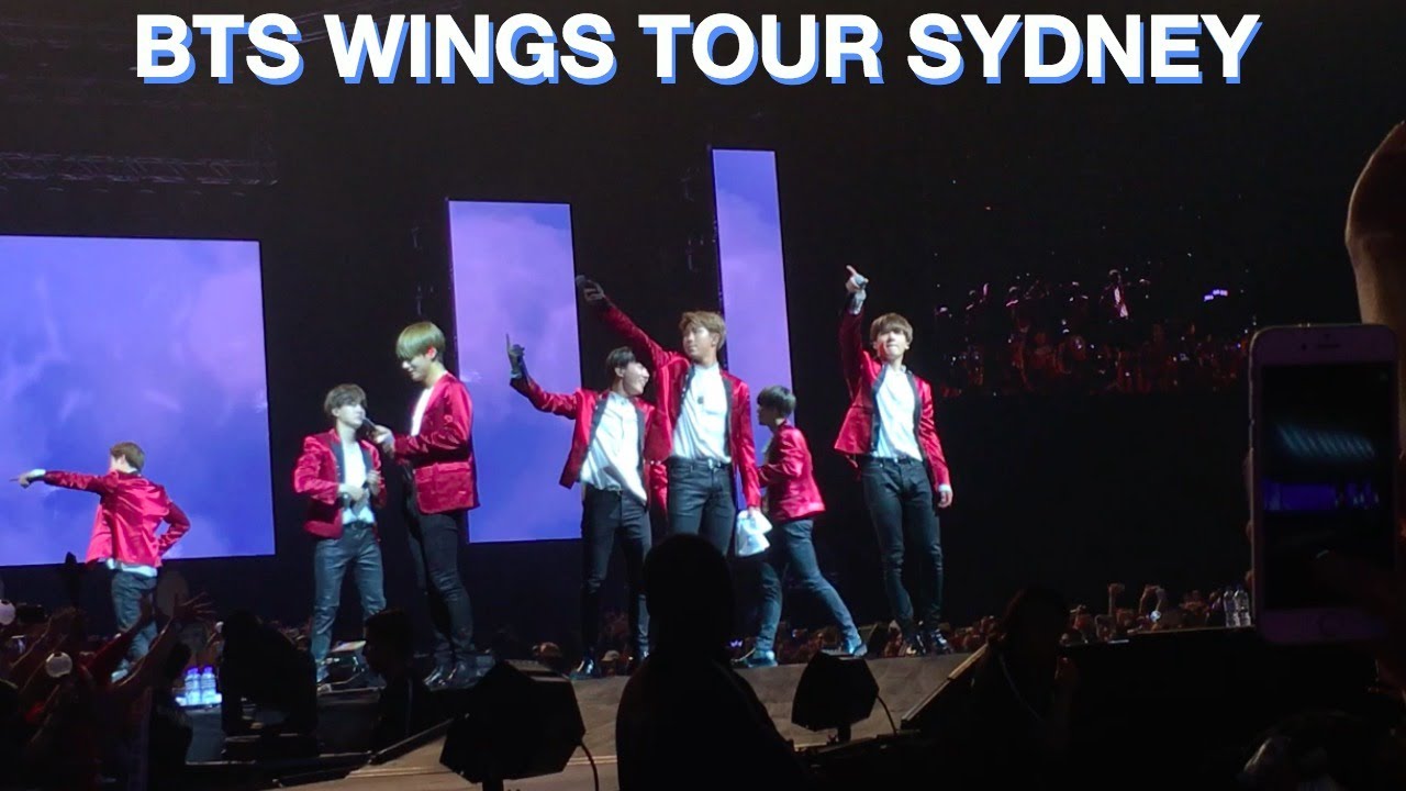 BTS WINGS TOUR SYDNEY 26/5/17 YouTube