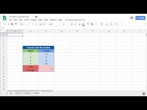 Calculating Basic Arithmetic using Google Sheets