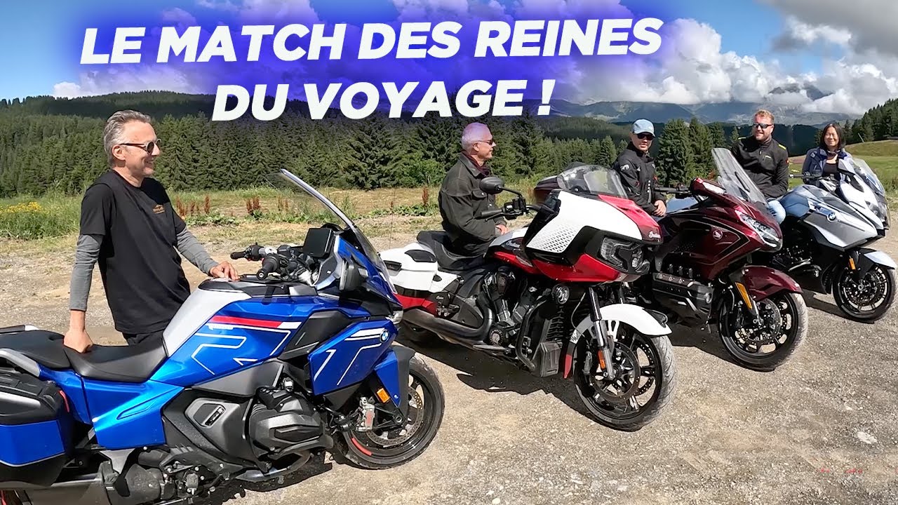 BMW R 1300 RT vs Honda Gold Wing, Indian Pursuit et BMW K1600 : le match des reines du voyage !