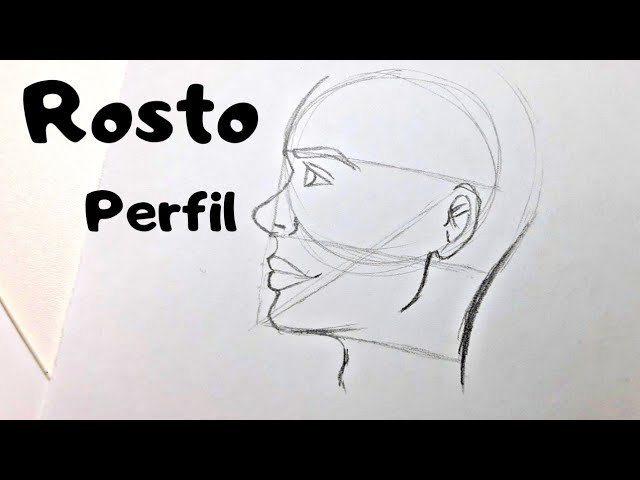 Como DESENHAR ROSTO Semi Perfil - How to Draw Face - Como Dibujar