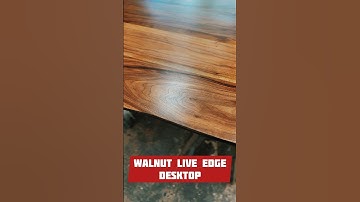 Walnut live edge desktops #LiveEdgeWalnut#WalnutDesk#Woodworking#WoodenFurniture#Handcrafted