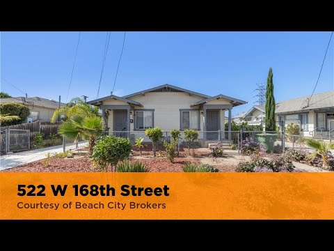 522 W 168th Street, Gardena, CA home video tour