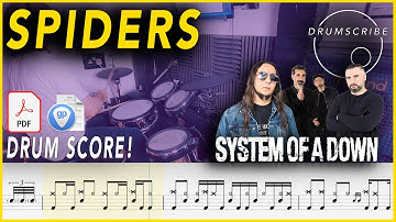 Spiders - System Of A Down | DRUM SCORE Sheet Music | #135 DRUMSCRIBE