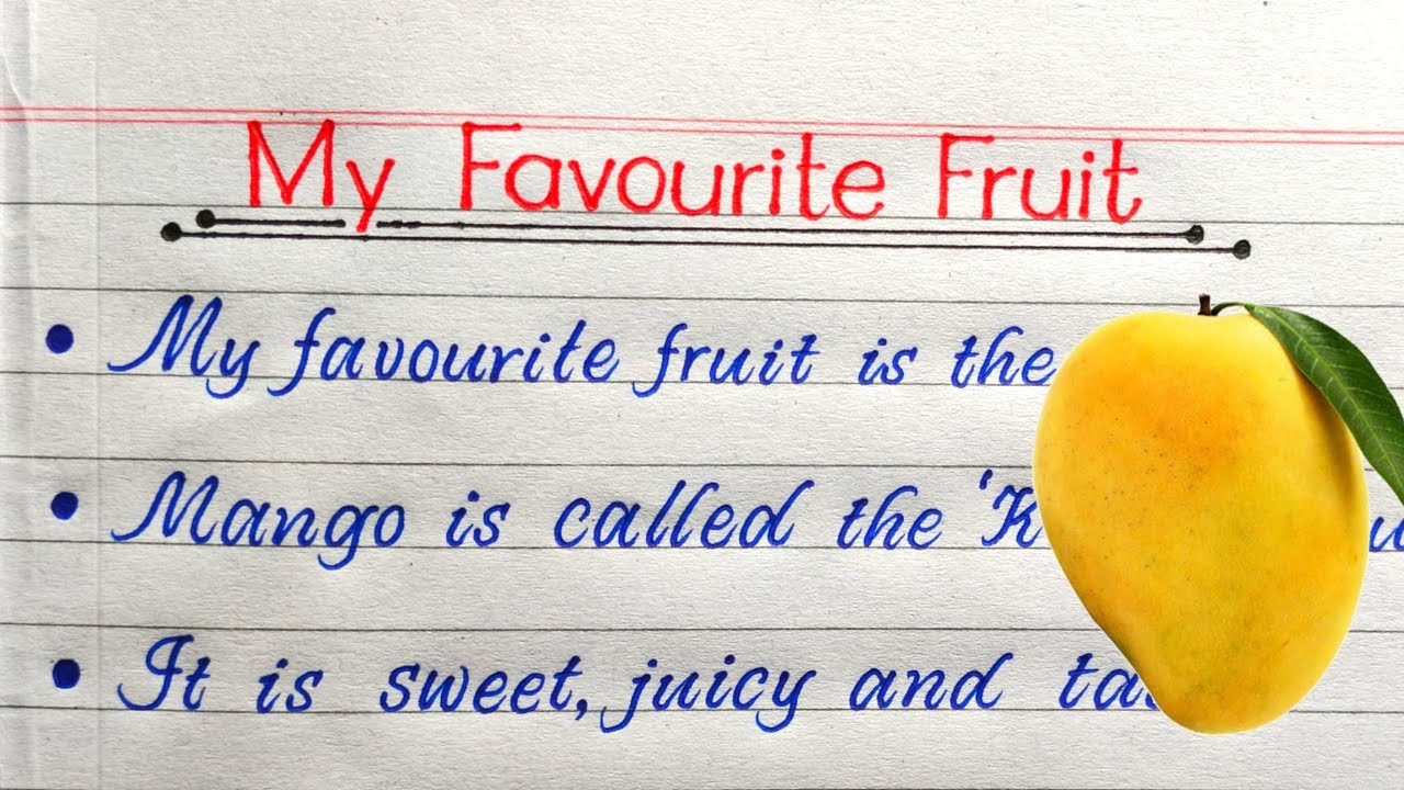 Mango Paragraph 10 Lines on My Favourite Fruit – Mango 🥭 | Easy Essay on Mango in ...