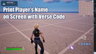 Information Display Player's Name on the HUD Device with Verse Code (UEFN) Update
