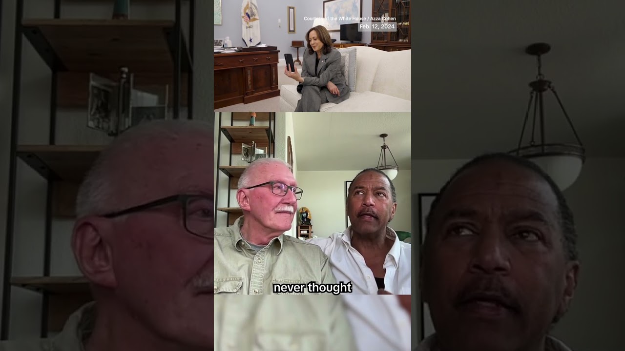 Gay couple married by Kamala Harris 20 years ago reunites with VP