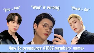 How ATEEZ members say their own names (learn to pronounce)