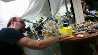 Tensegrity Human Spine Model In Motion, NASA Research Lab
