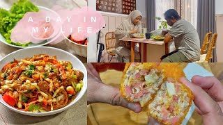 #weekendvlog RUTINITAS HARIAN IRT/FULL DI DAPUR/KWETIAU GORENG,PUDING ROTI UBI UNGU,MINI CORDON BLEU
