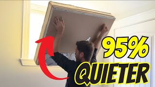 Cheapest BEST way to Soundproof a Window to BLOCK ALL NOISE