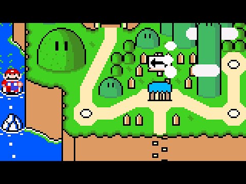Super Mario World (SNES) - Secret Level in Yoshi's Island (Rom Hack) . ᴴᴰ