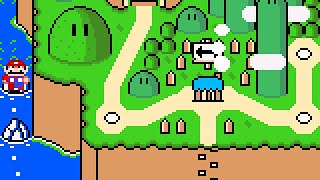 Super Mario World (SNES) - Secret Level in Yoshi's Island (Rom Hack) . ᴴᴰ