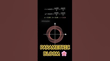 🌸 Watch Math Bloom Into Art — Parametric Curve in Motion 🎥✨ #mathart #mathanimation