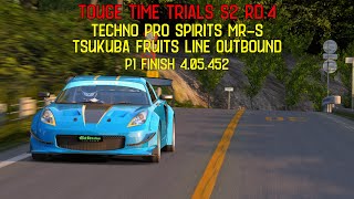 Touge Time Trials S2 Rd.4 Techno Pro MR-S Tsukuba Fruits Line Outbound P1 [4.05.452] [Blankets]