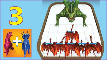 Merge Master - Dinosaur Fusion Part 3: Carnotaurus vs 3 Warriors