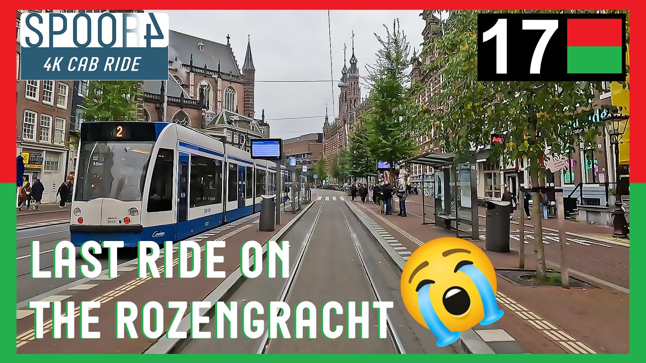 Cabinerit Tram 17 Amsterdam | Centraal Station - Dijkgraafplein | 4K Tram Driver Cabview