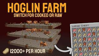 Effective Hoglin Farm Minecraft Tutorial 1.16 - 26.2