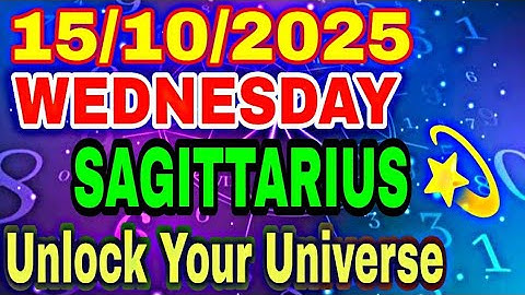 ♐ Sagittarius Horoscope Today 15 October 2025 | Love, Career & Money Prediction