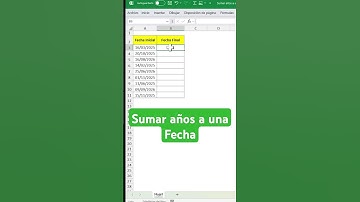Sumar AÑOS a una fecha en Excel Como un PRO #excel #exceltutorial #microsoft