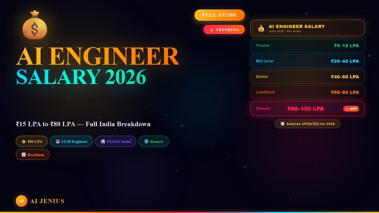 How Much Do AI Engineers Earn in India? (2026 Salary Guide — LLM, MLOps ...