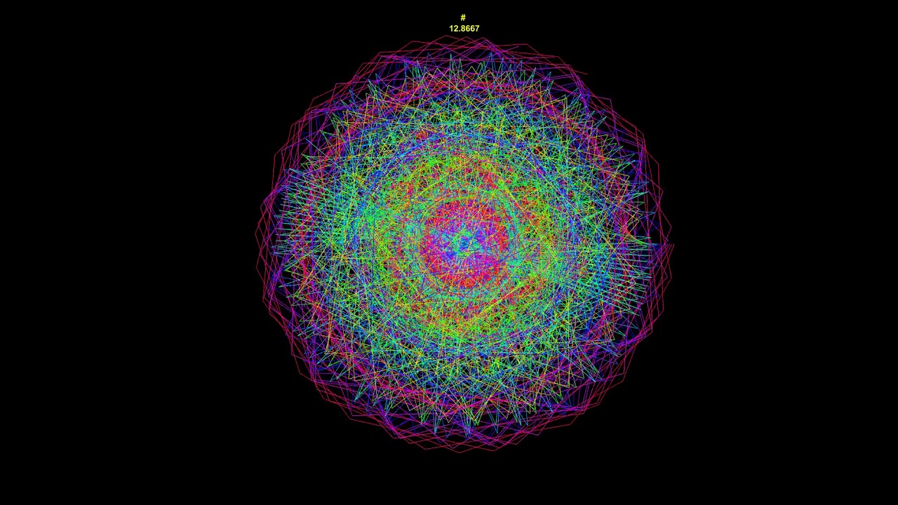 Dynamic mathematical mandala - YouTube