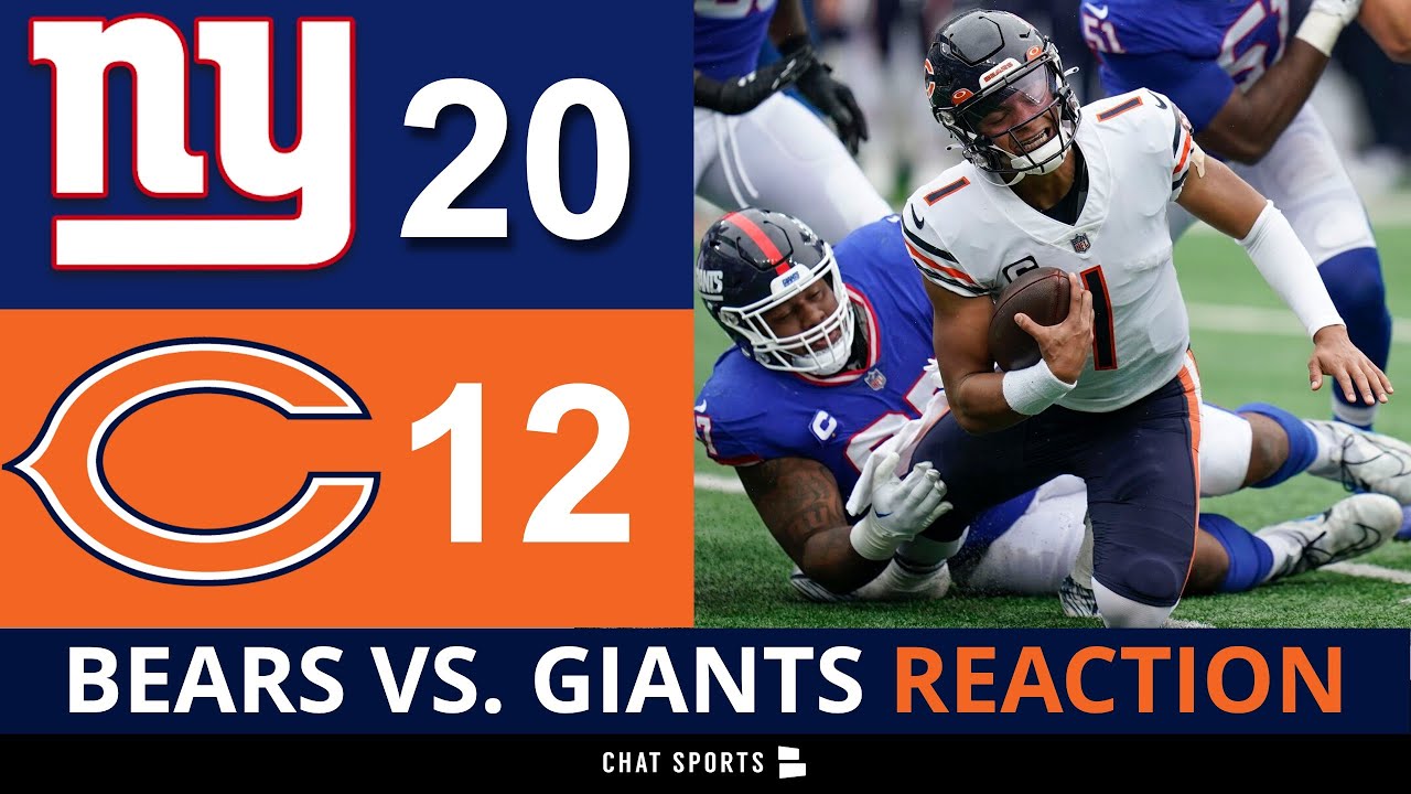 Bears vs. Giants - Game Recap - October 2, 2022 - ESPN