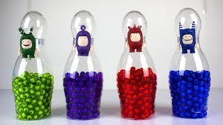 Oddbods Bowling Ball Toys, Learn Colors With Oddbods Beads Full Of Figures