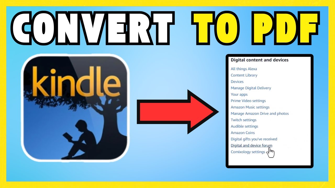 How To Convert An Amazon Kindle Book To Pdf Tutorial [NEW UPDATE] - YouTube