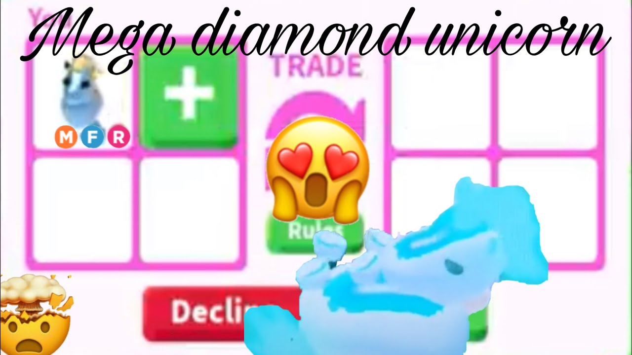 The Mega Diamond Unicorn Is Out Officially Youtube - roblox adopt me diamond unicorn